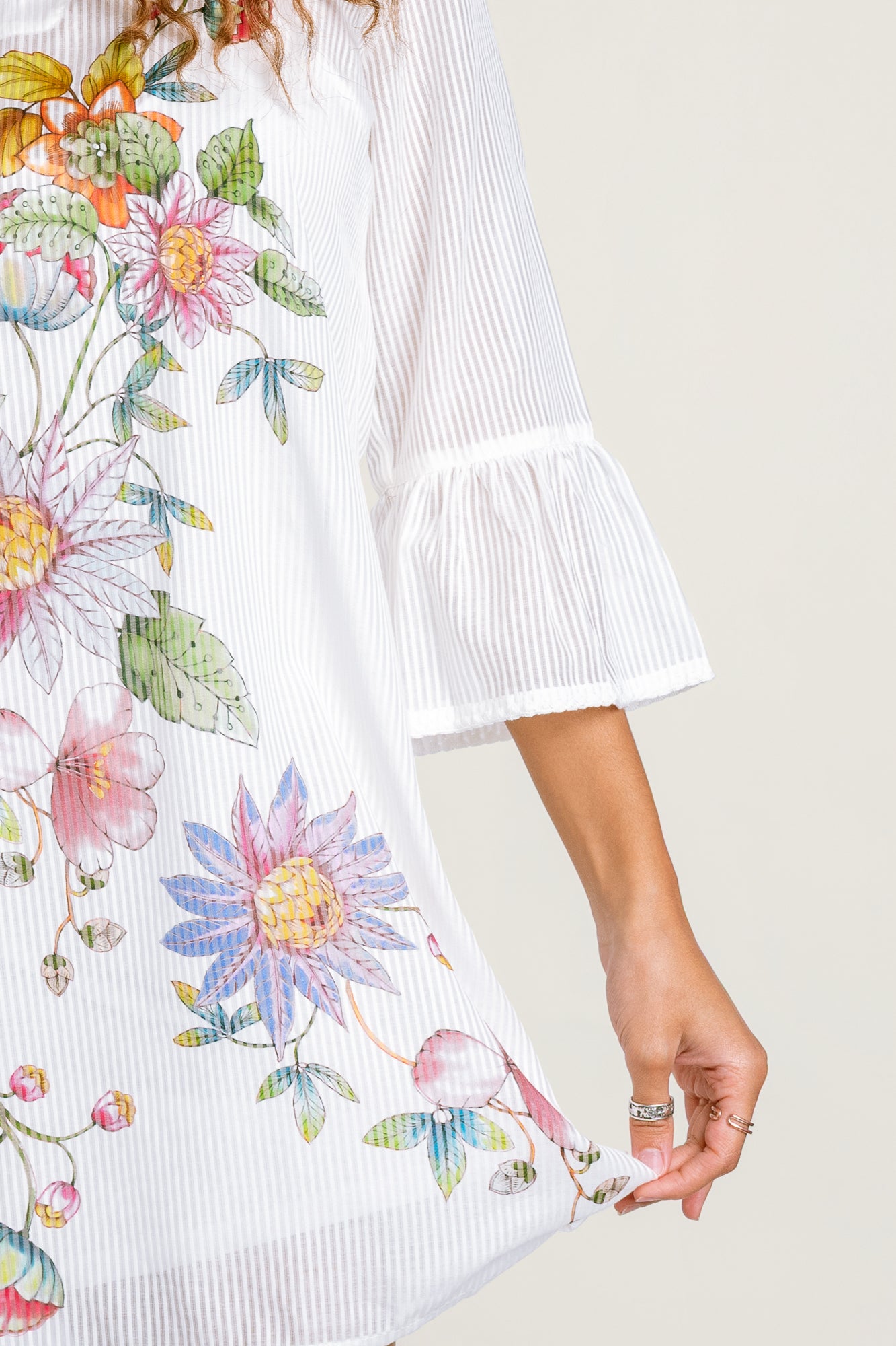 Johnny Was Orlaya Ruffle Sleeve Dress
