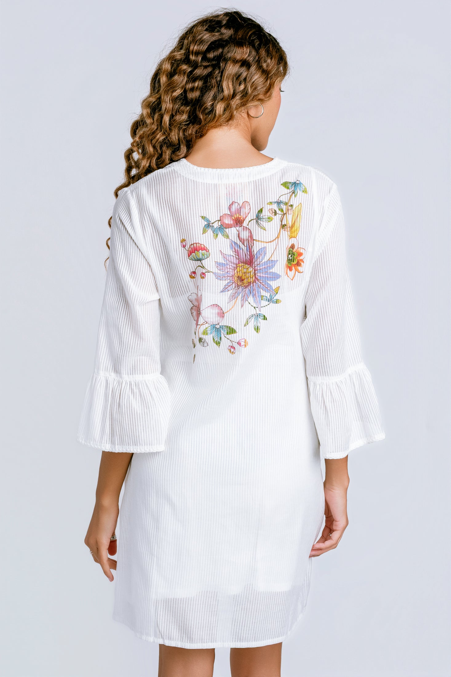 Johnny Was Orlaya Ruffle Sleeve Dress