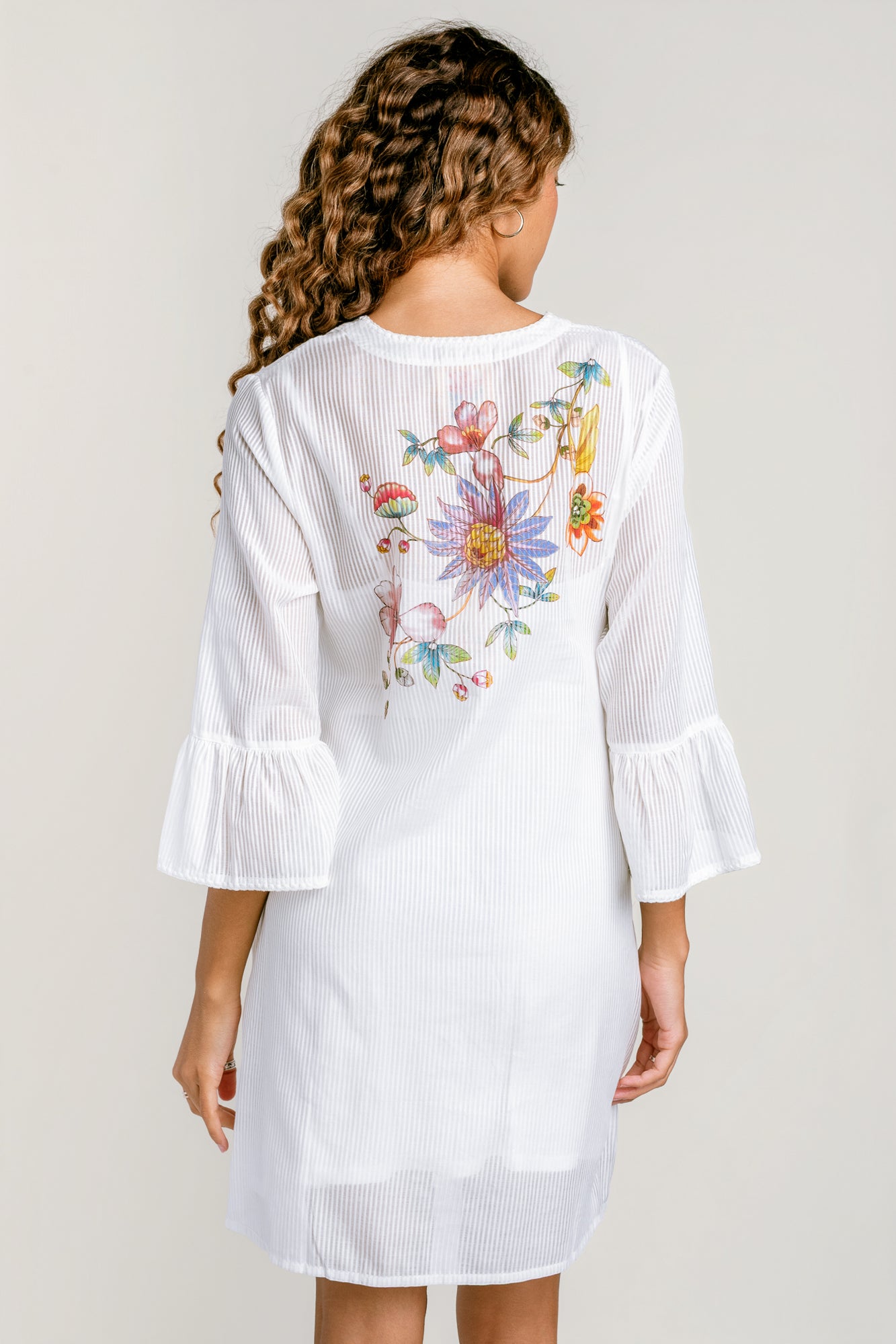 Johnny Was Orlaya Ruffle Sleeve Dress