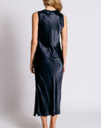 Michael Stars Randi V-Neck Satin Midi