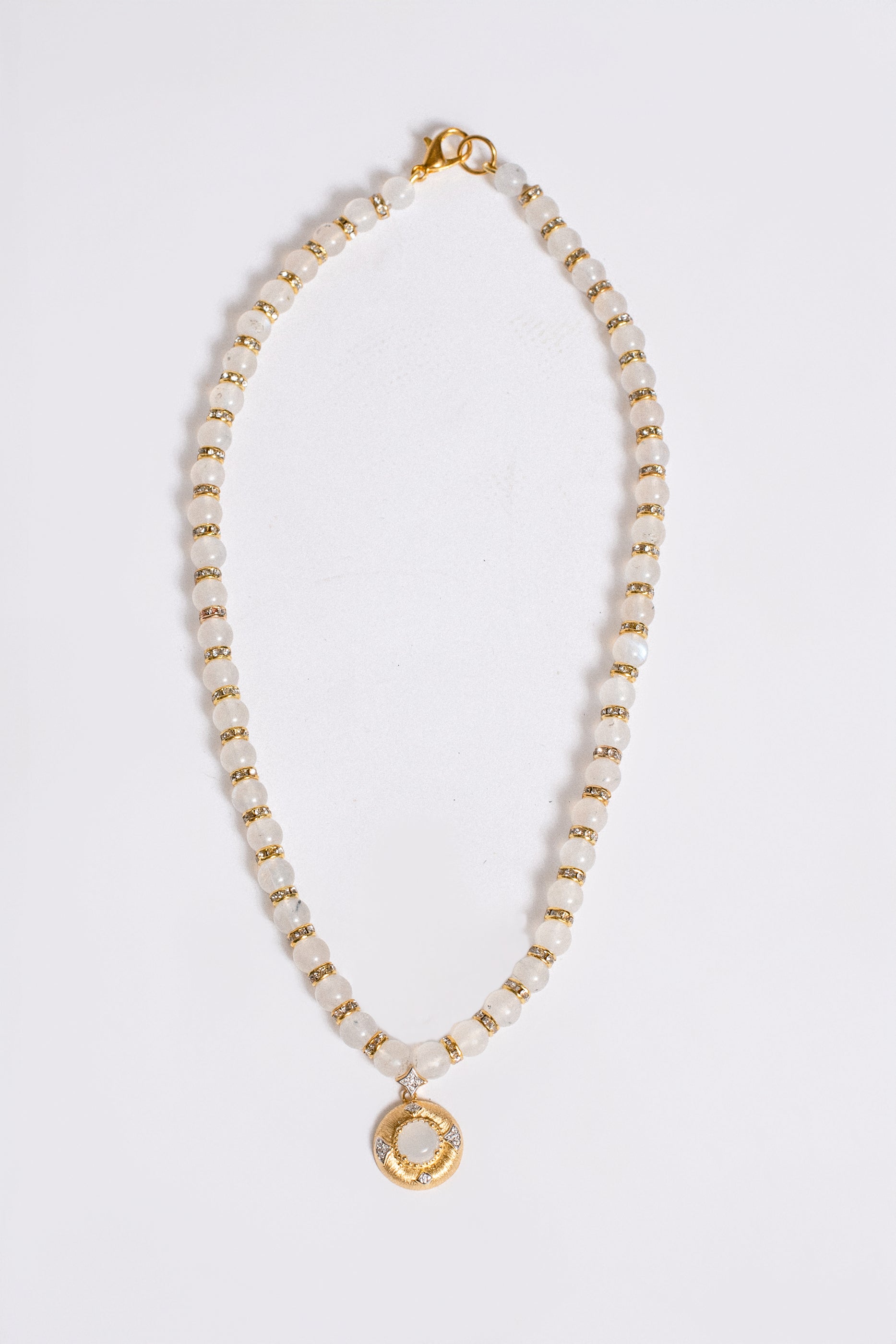 Sherwood Bridge Diamonds Moonstone Necklace