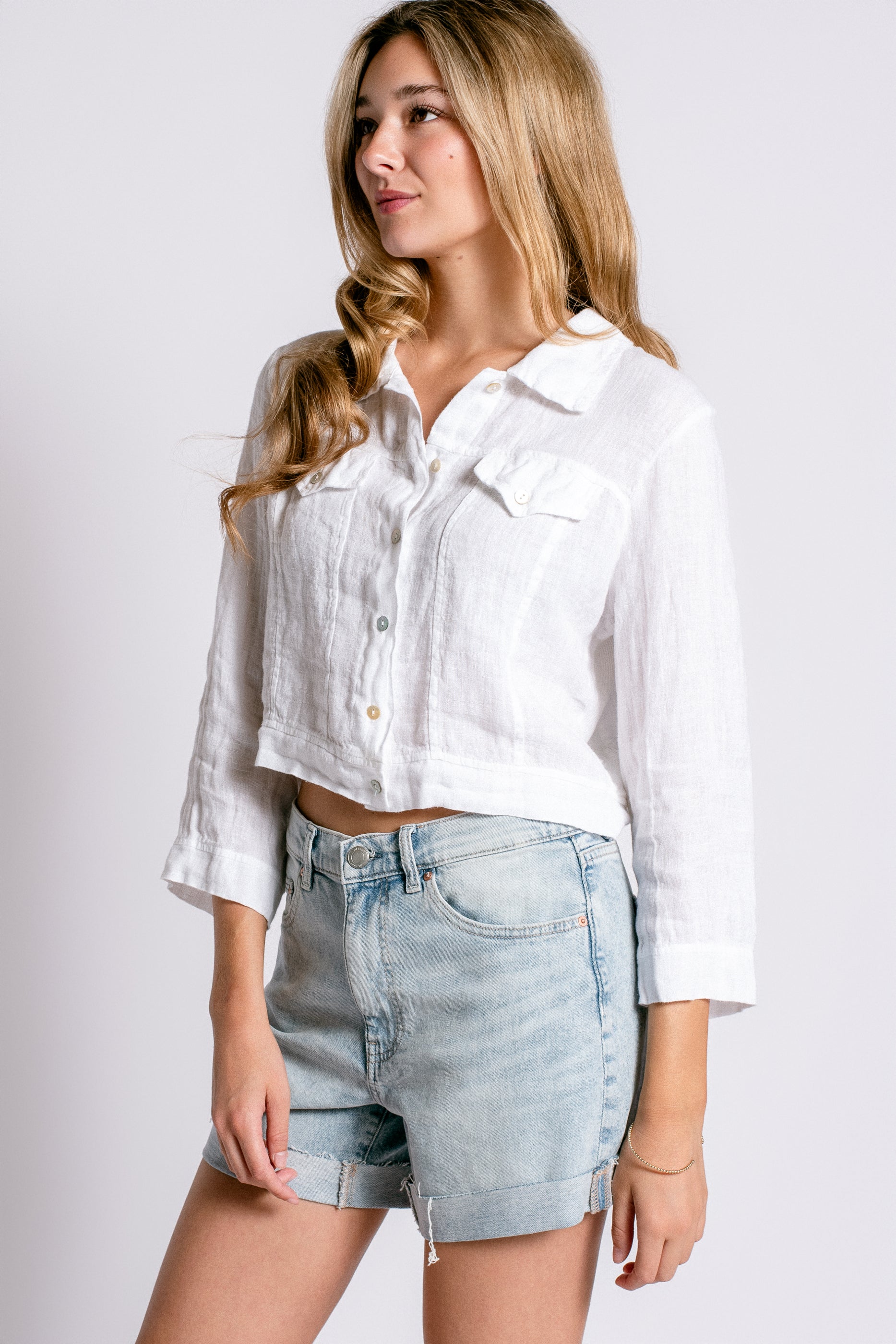 Inizio Jean Linen Jacket