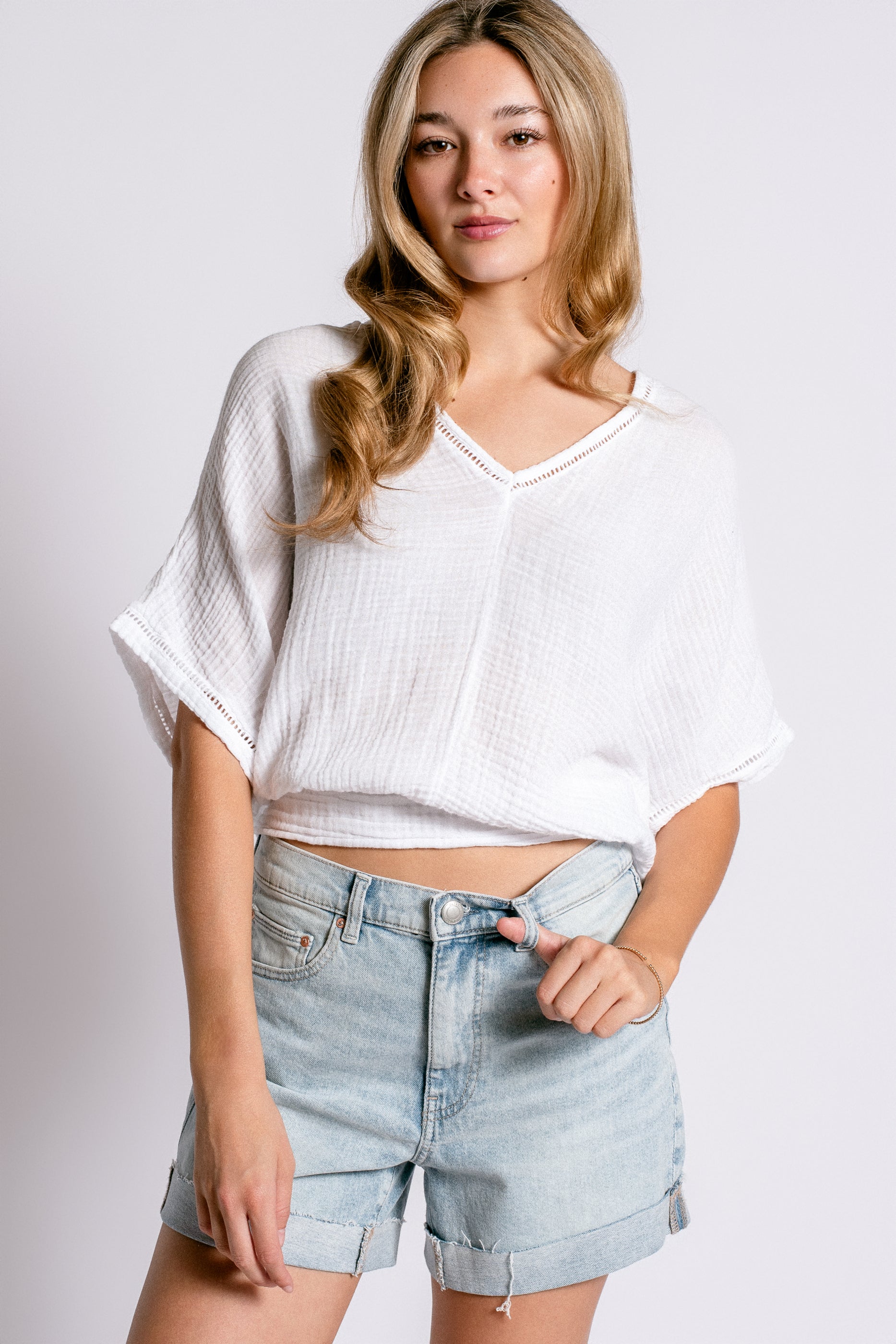 Michael Stars Imani Dolman Sleeve Top