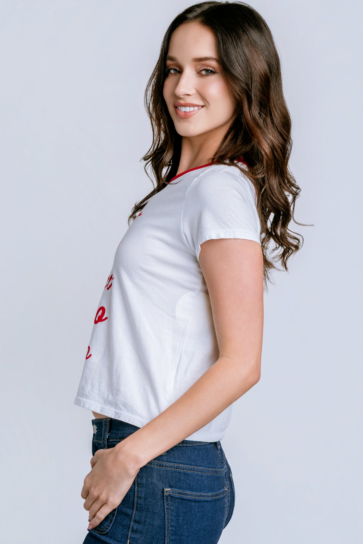 Sunny Somewhere Ciao Ciao Ringer Tee