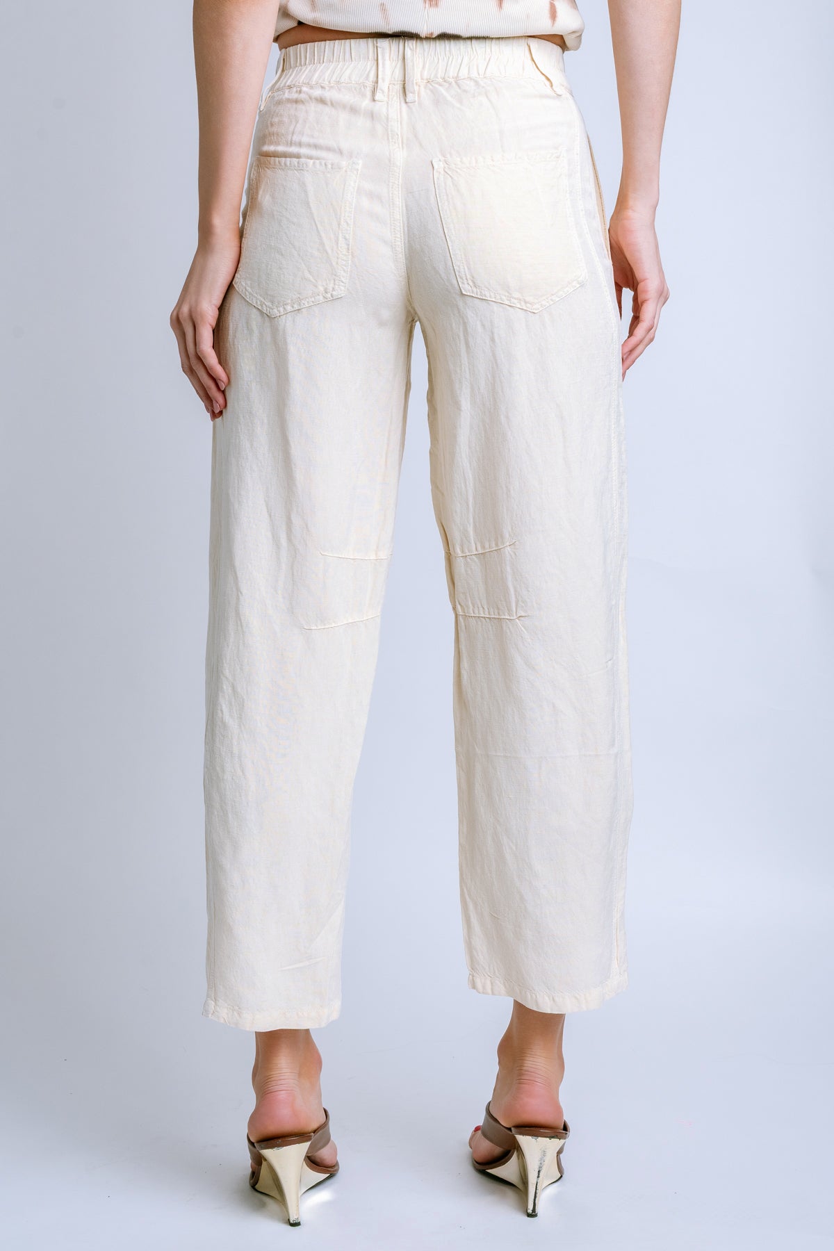 Barrlet Crop Linen Pant