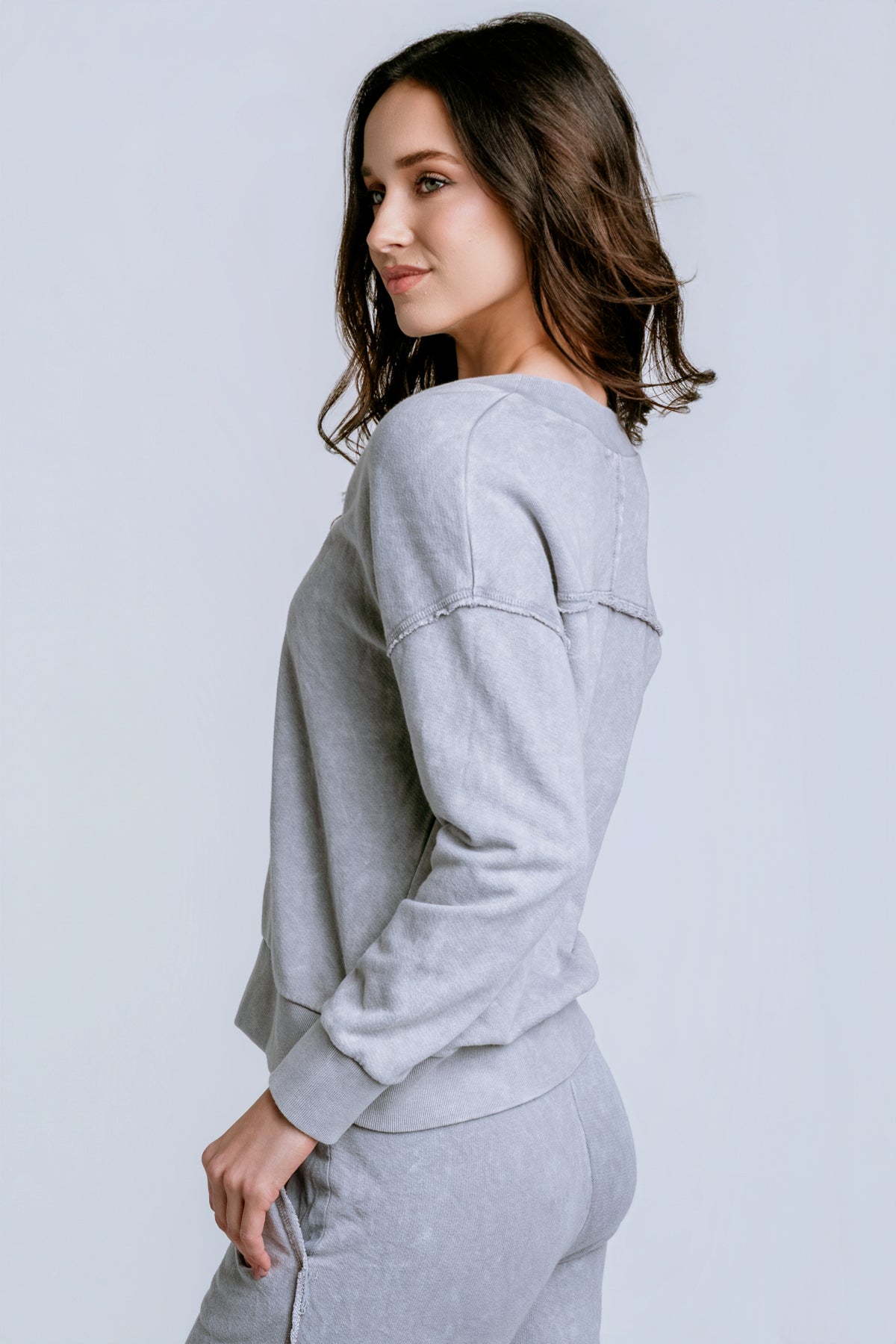 Michael Stars Tibby V-Neck Sweatshirt