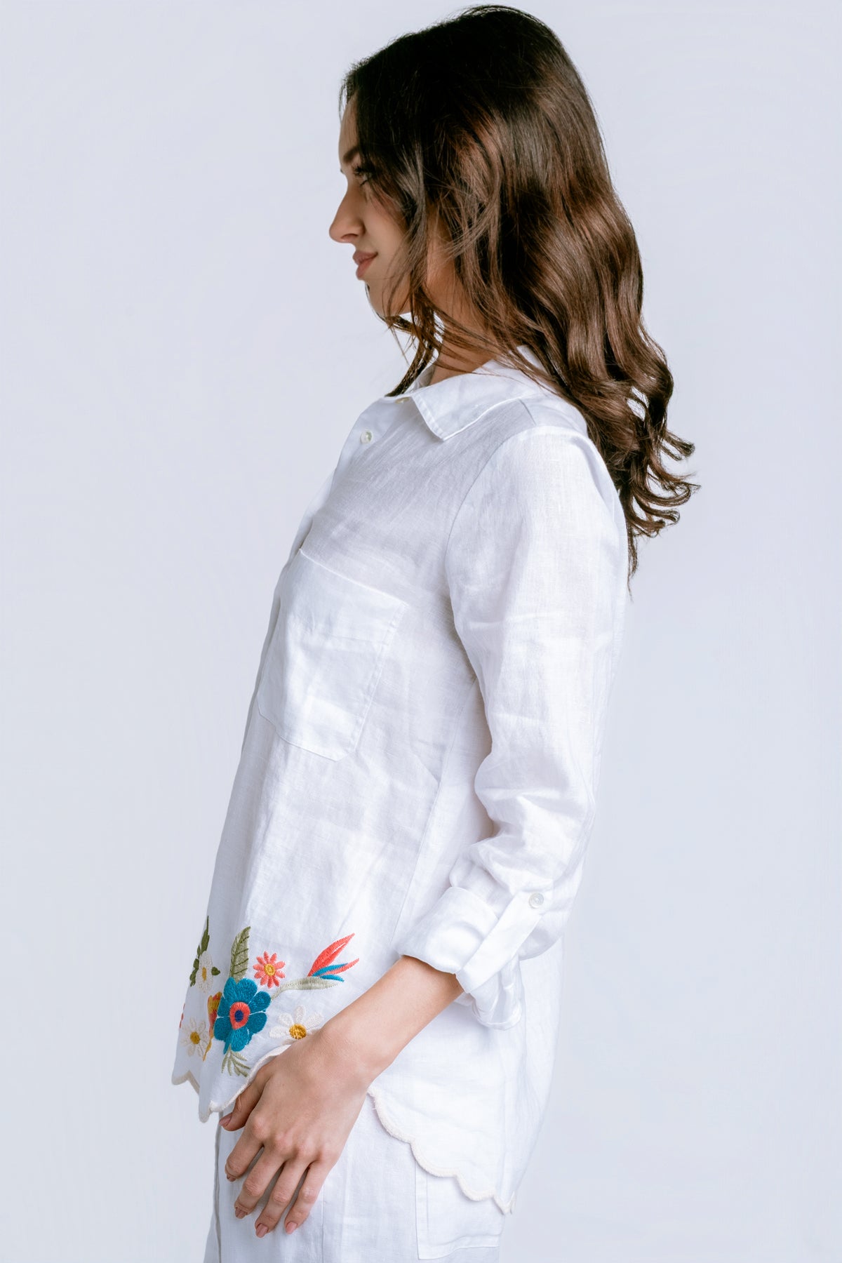 Johnny Was Francis Relaxed Linen Shirt