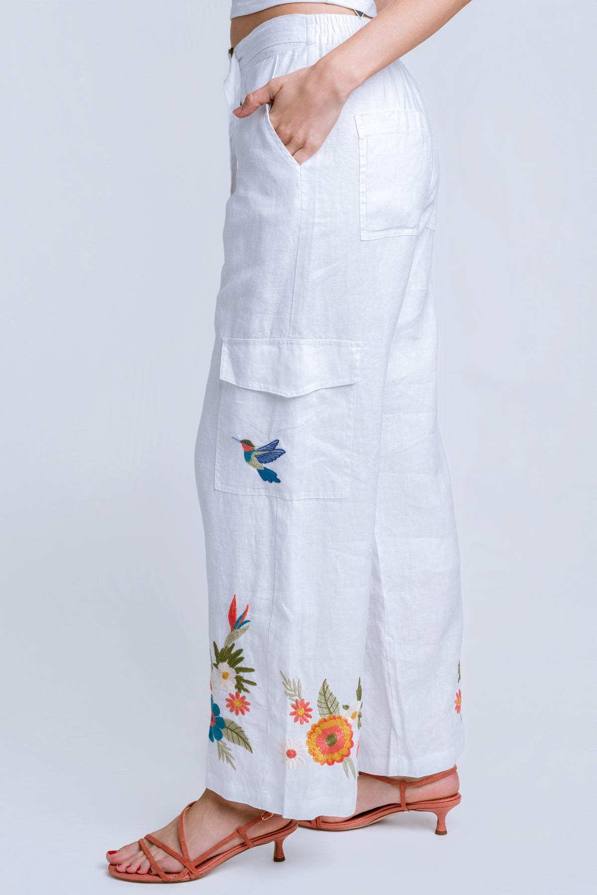 Johnny Was Francis Relaxed Linen Pant