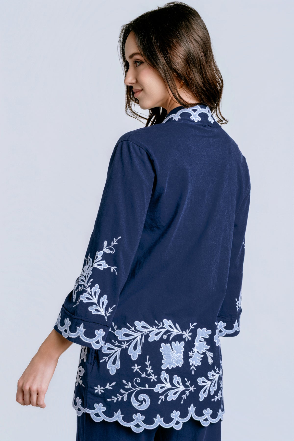 Johnny Was Addeline Jersey Kimono Coat
