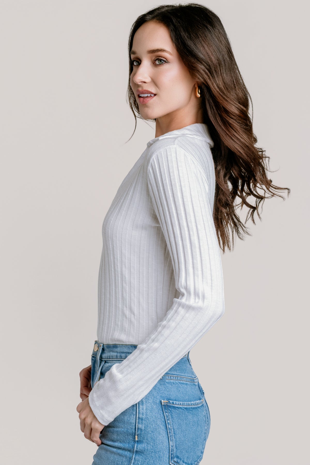 Michael Stars Liyah Collared Neck Top