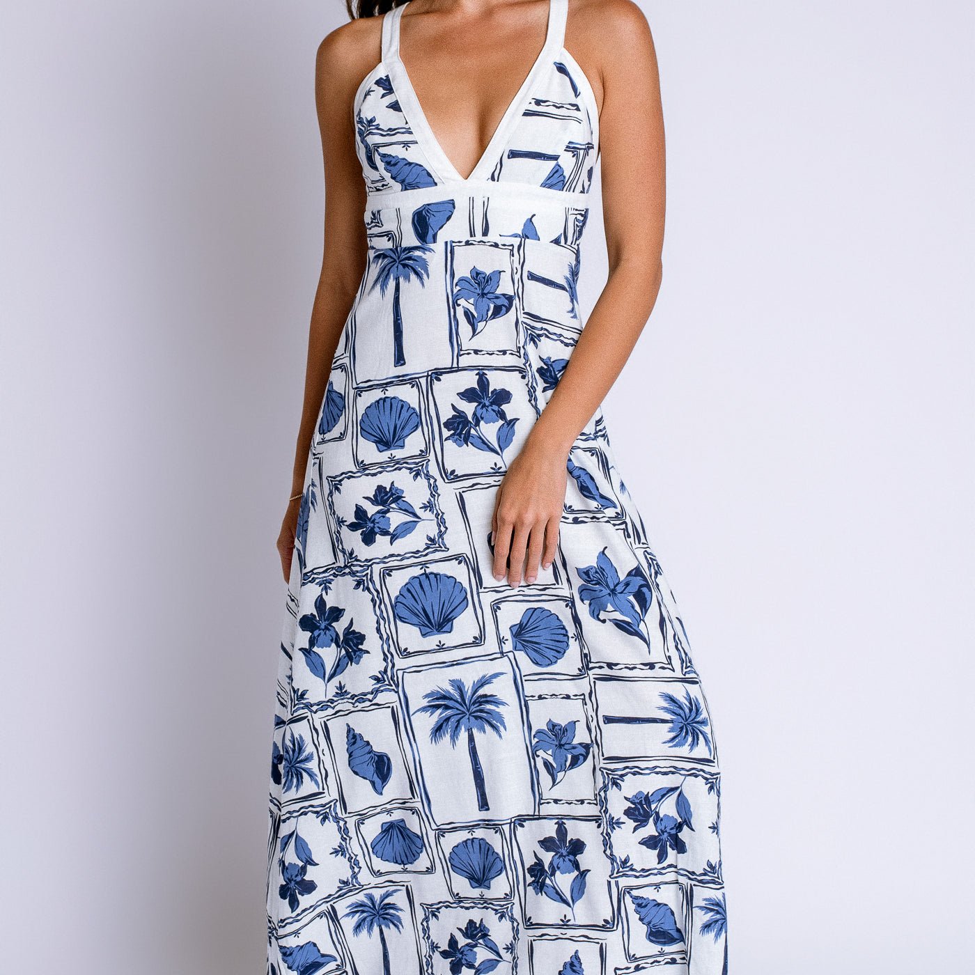 MINKPINK Sylvie Panel Midi Dress