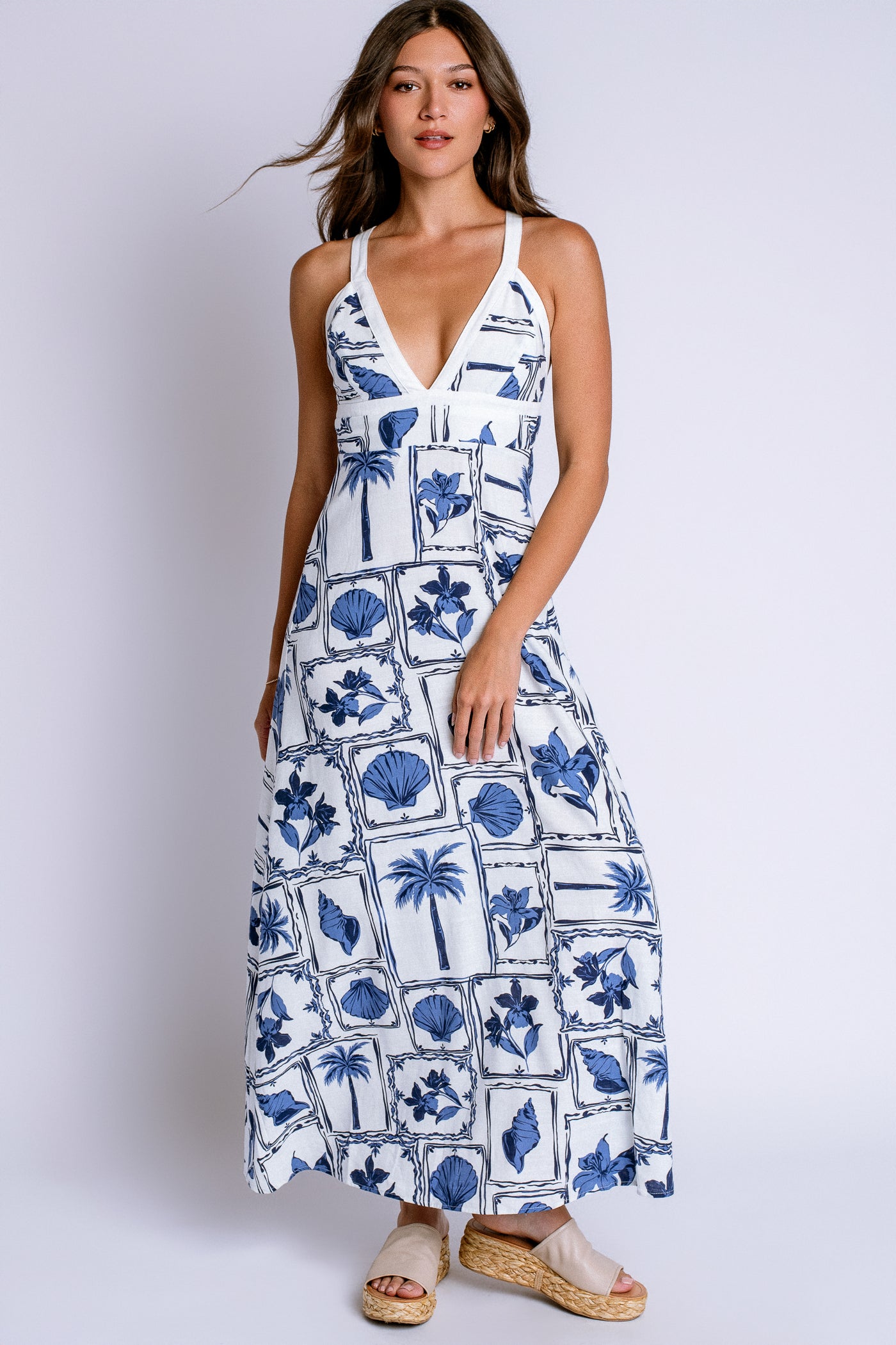 MINKPINK Sylvie Panel Midi Dress