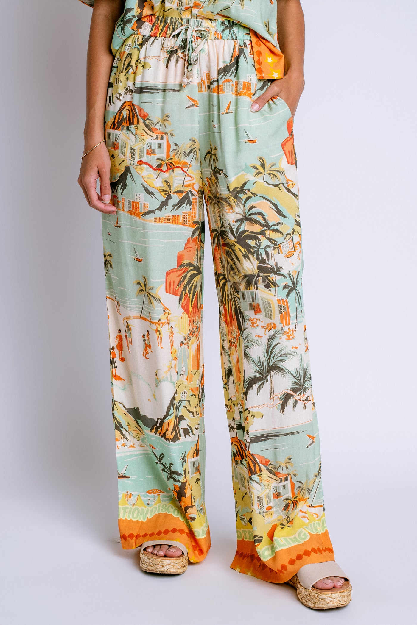 MINKPINK Vacanza Drawstring Pant