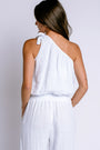 Milio Milano One Shoulder Bubble Hem Top