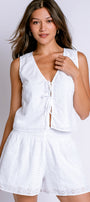 Velvet Ava Eyelet Top