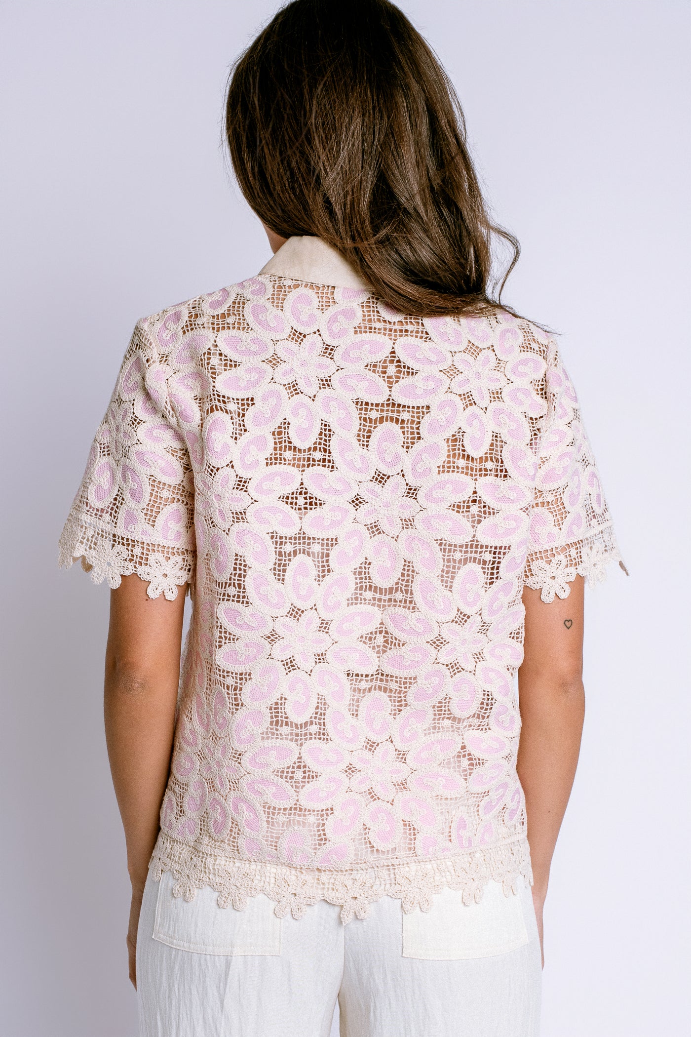 Johnny Was Billie Lace Button Down