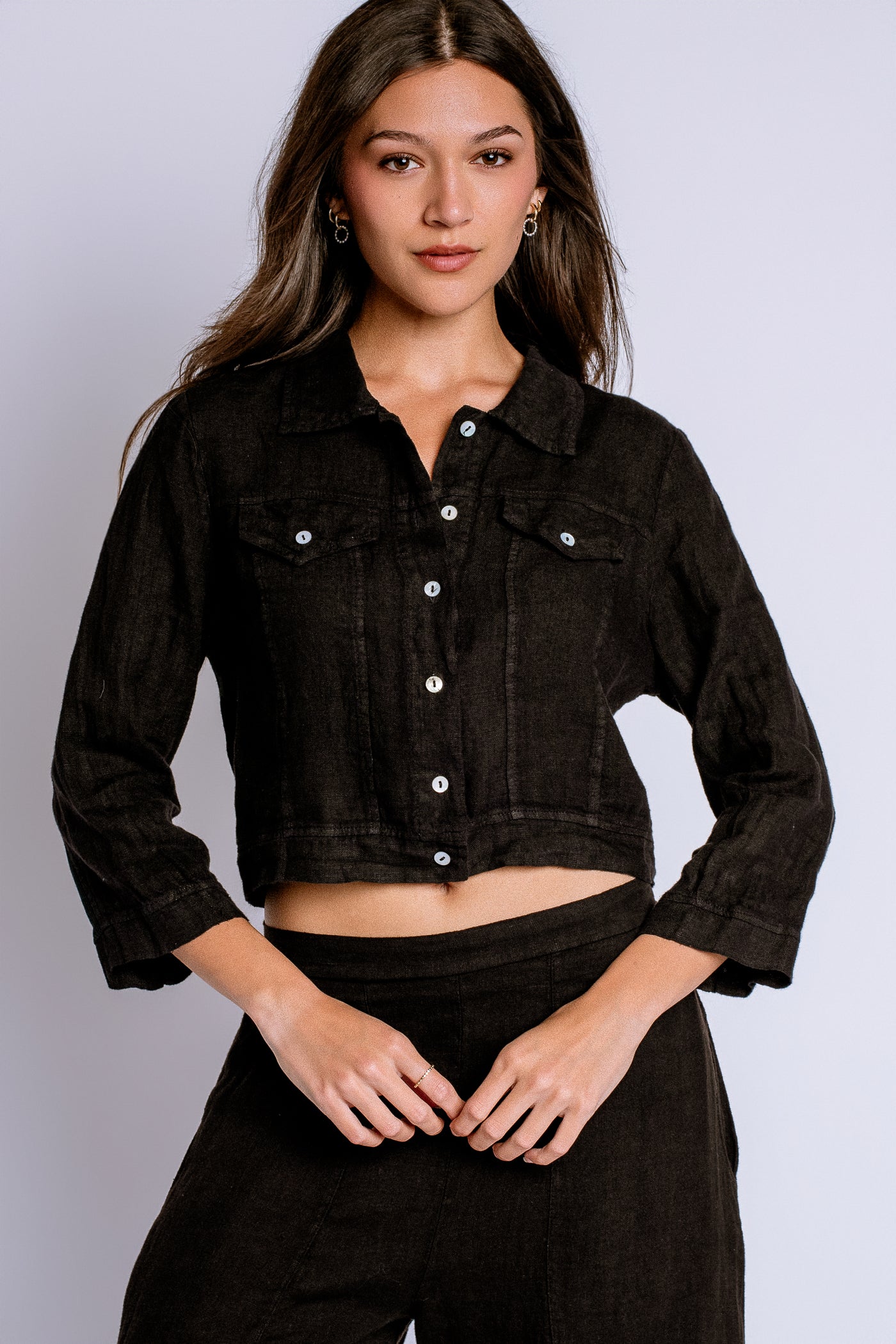 Inizio Jean Linen Jacket