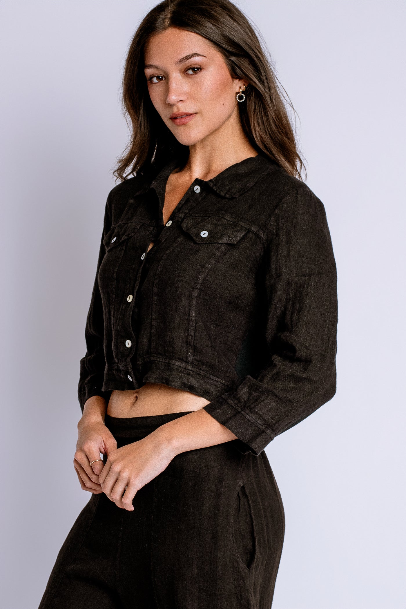 Inizio Jean Linen Jacket