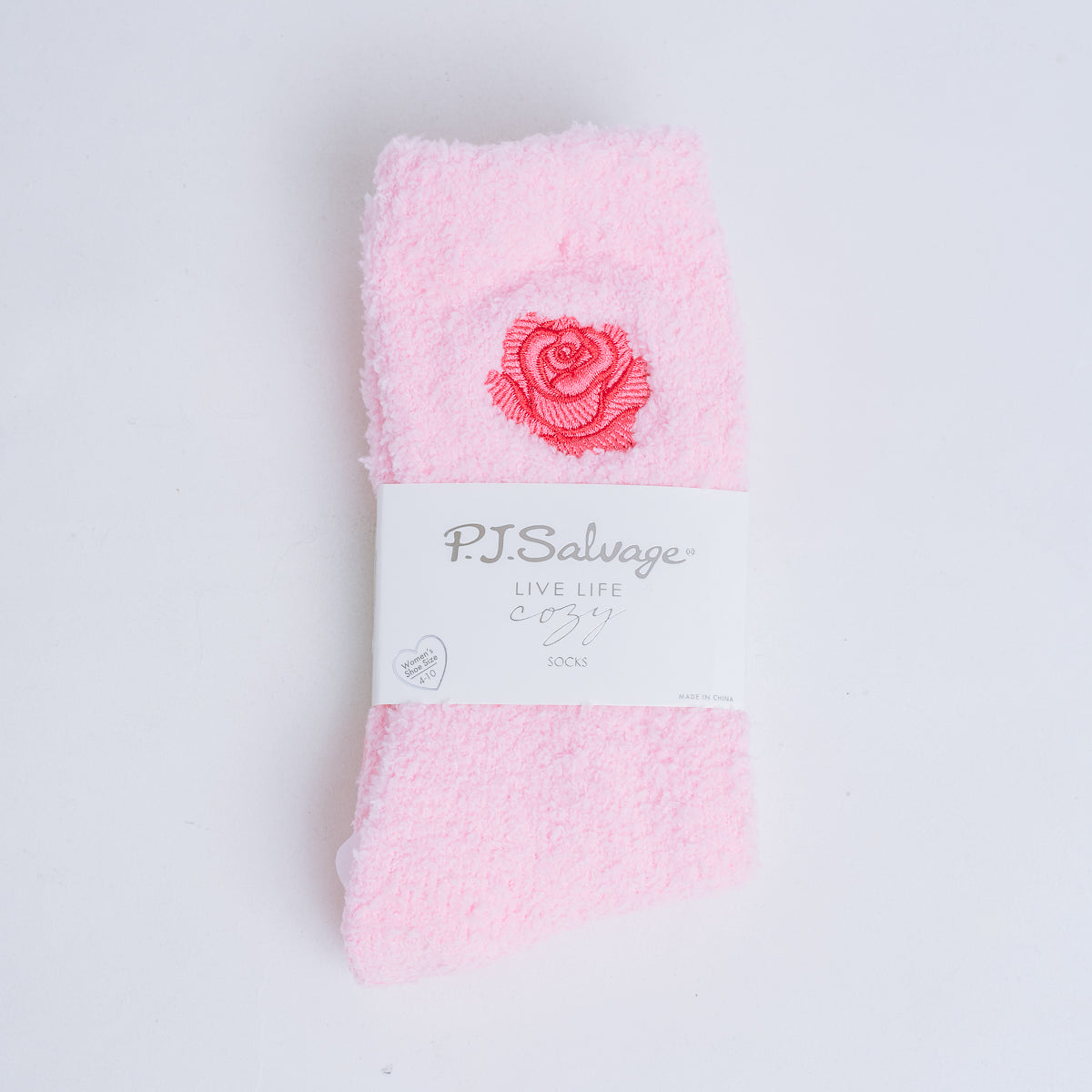 PJ Salvage Crazy for the Holidays Rose Sock