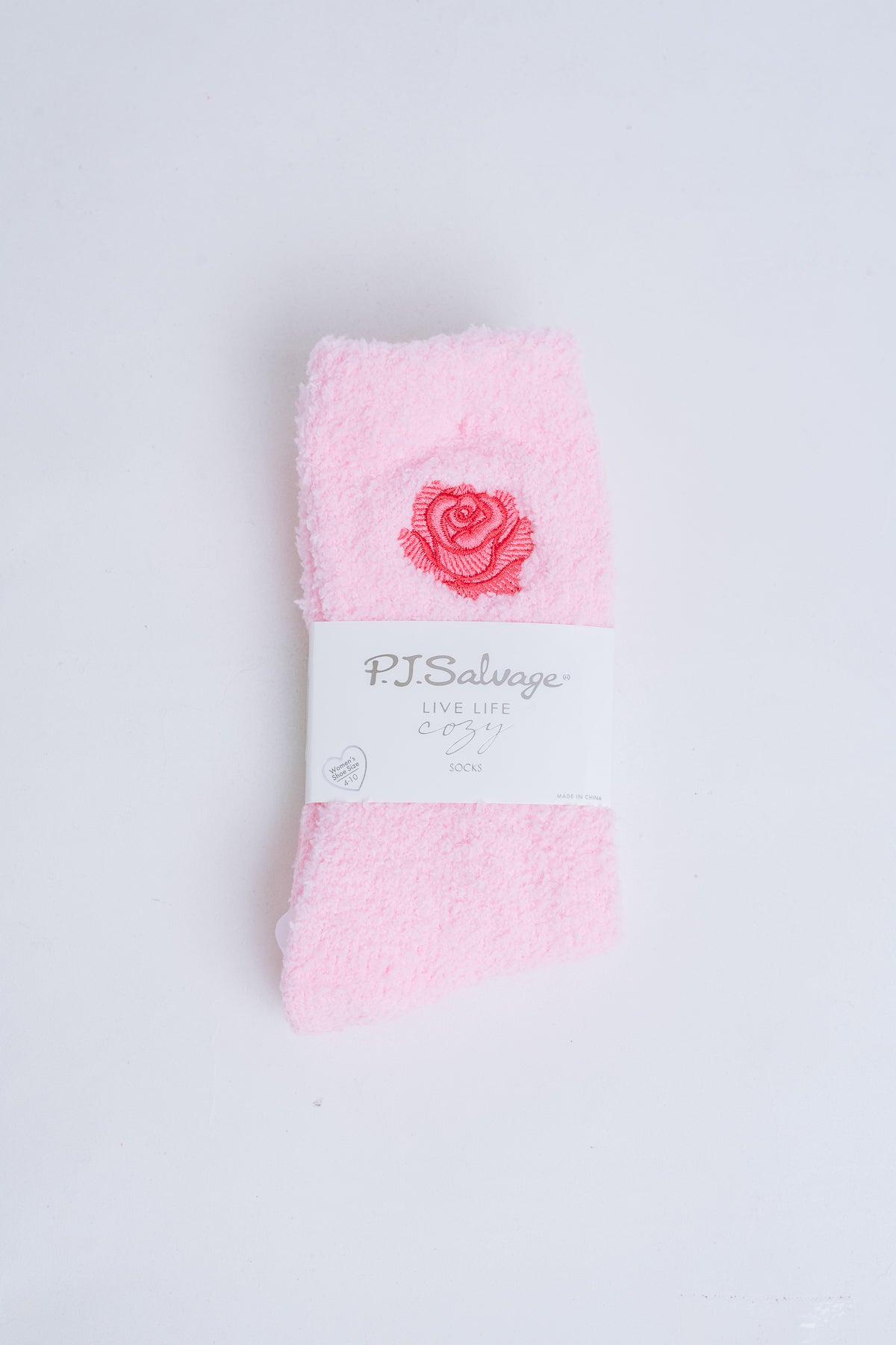PJ Salvage Crazy for the Holidays Rose Sock