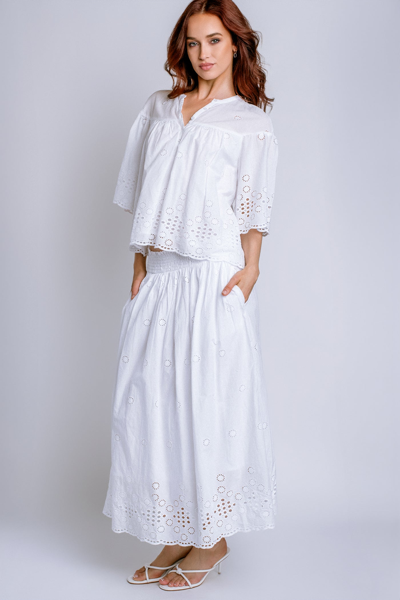 Michael Stars Gloria Flutter Top