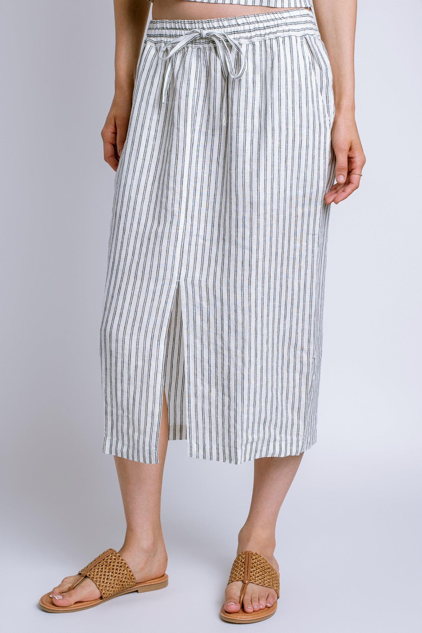 Nation LTD Maisie Stripe Linen Skirt