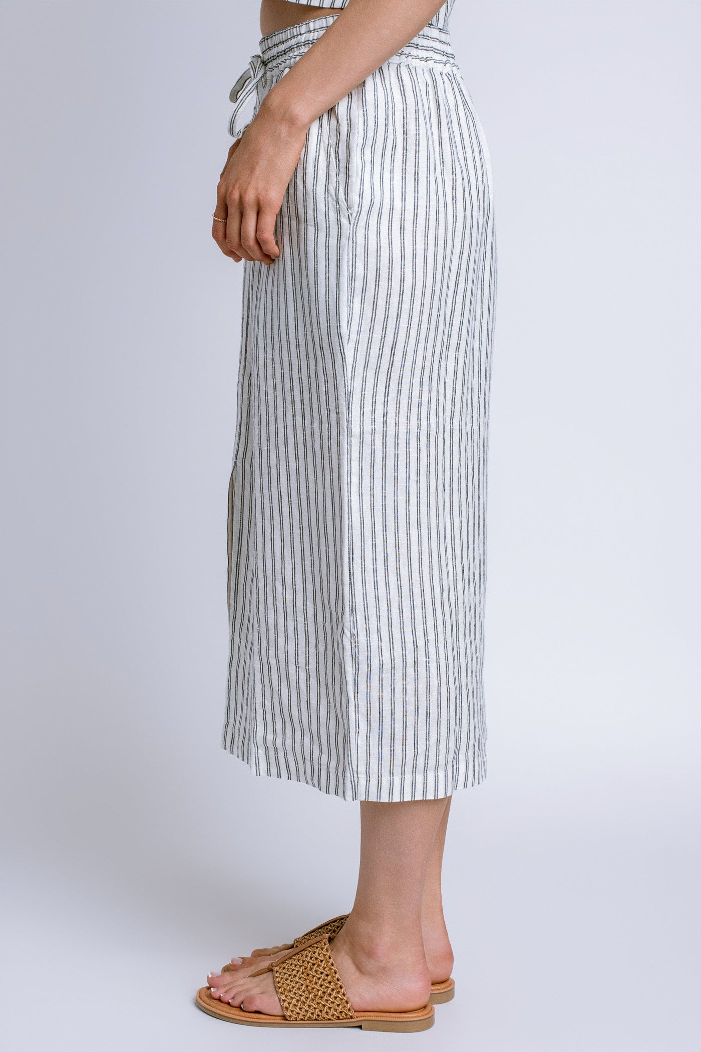 Nation LTD Maisie Stripe Linen Skirt