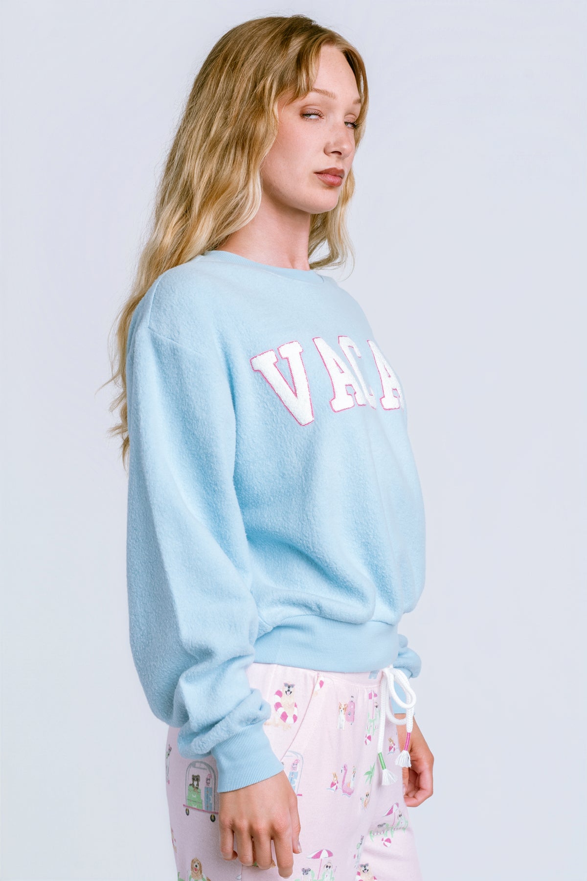 PJ Salvage Pupcation Palms Vacay Top