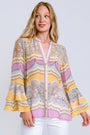 Hale Bob Silk Button Up Top