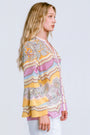 Hale Bob Silk Button Up Top