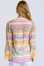 Hale Bob Silk Button Up Top