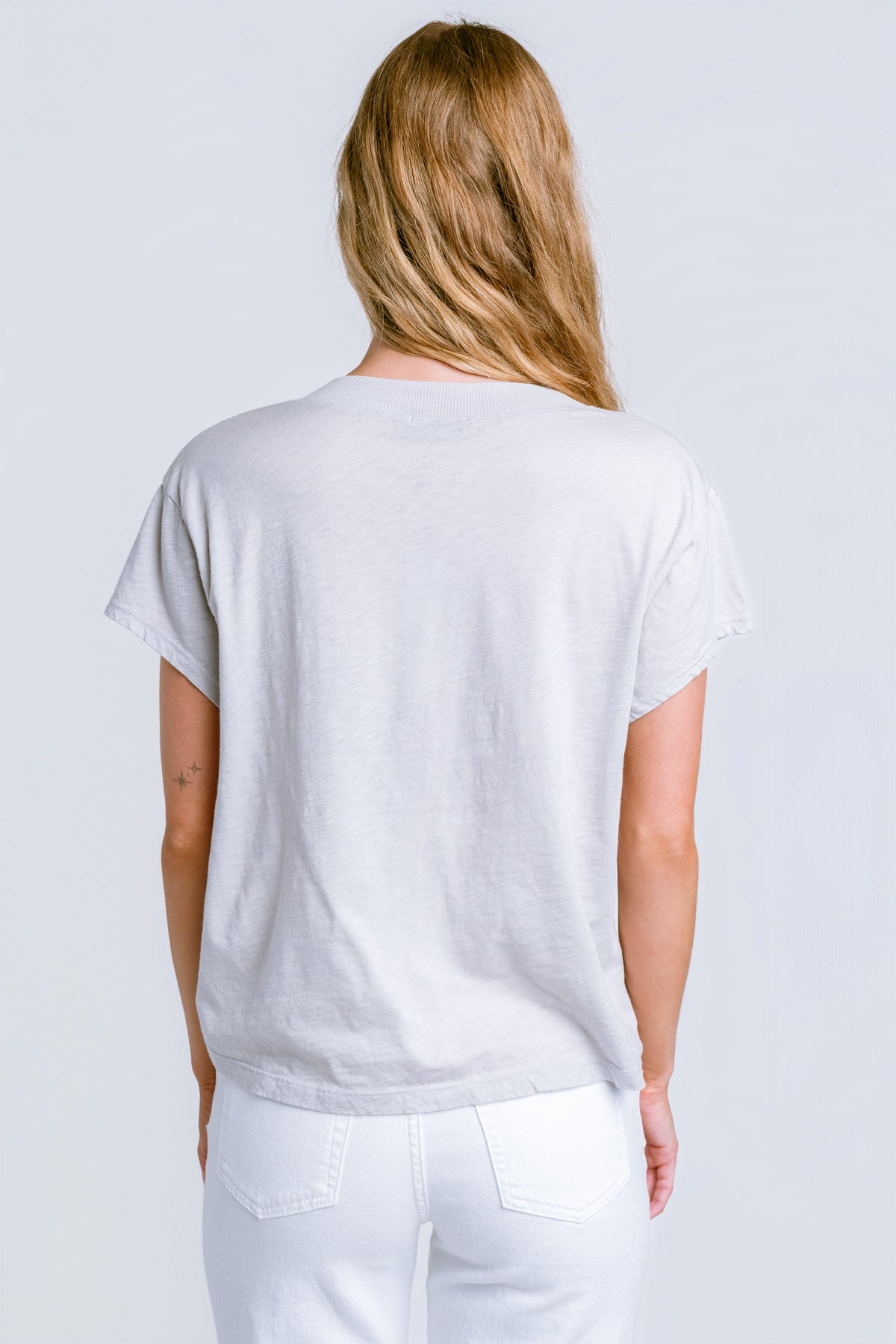 Michael Stars Harlan Cropped V-Neck Tee