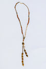 Sherwood Bridge Diamonds Tigers Eye Horseshoe Bolo Necklace