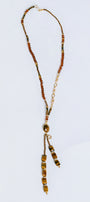 Sherwood Bridge Diamonds Tigers Eye Horseshoe Bolo Necklace