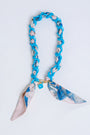 Sherwood Bridge Diamonds Turquoise Color Chain Scarf Necklace