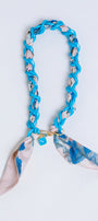 Sherwood Bridge Diamonds Turquoise Color Chain Scarf Necklace