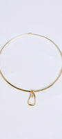 Sherwood Bridge Diamonds Gold Fill Geo Cuff Necklace