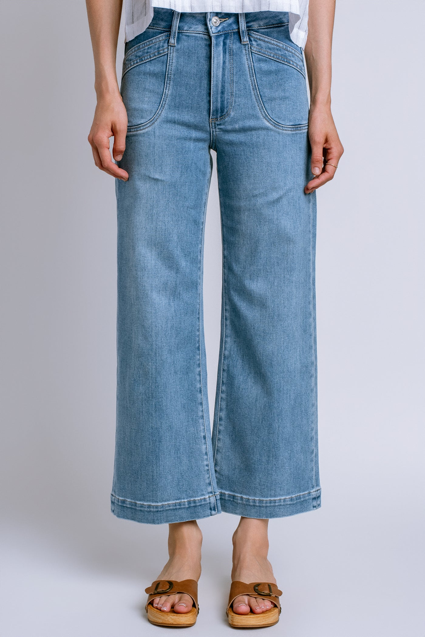 PAIGE Anessa Curved Inset Pockets