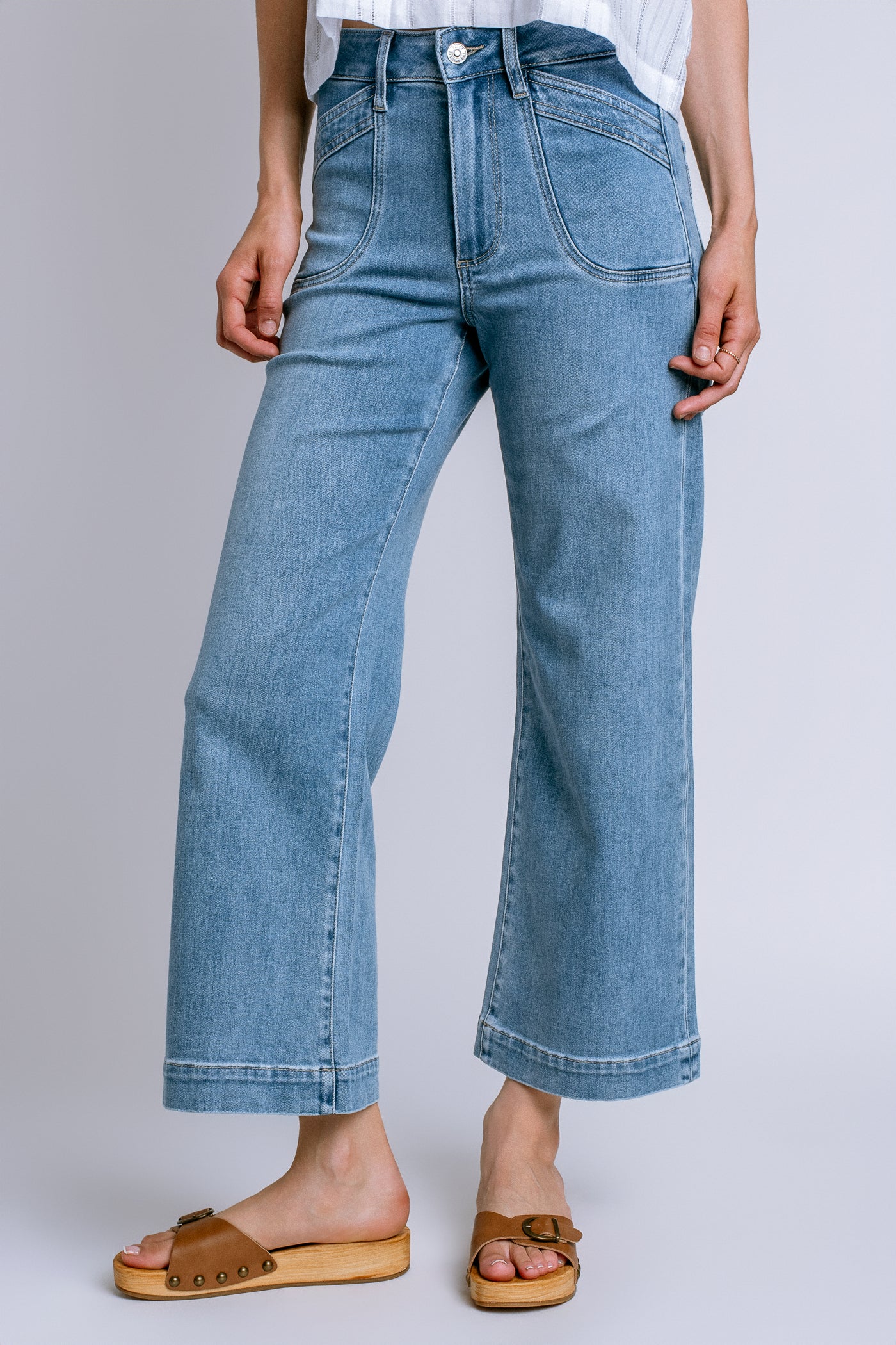 PAIGE Anessa Curved Inset Pockets