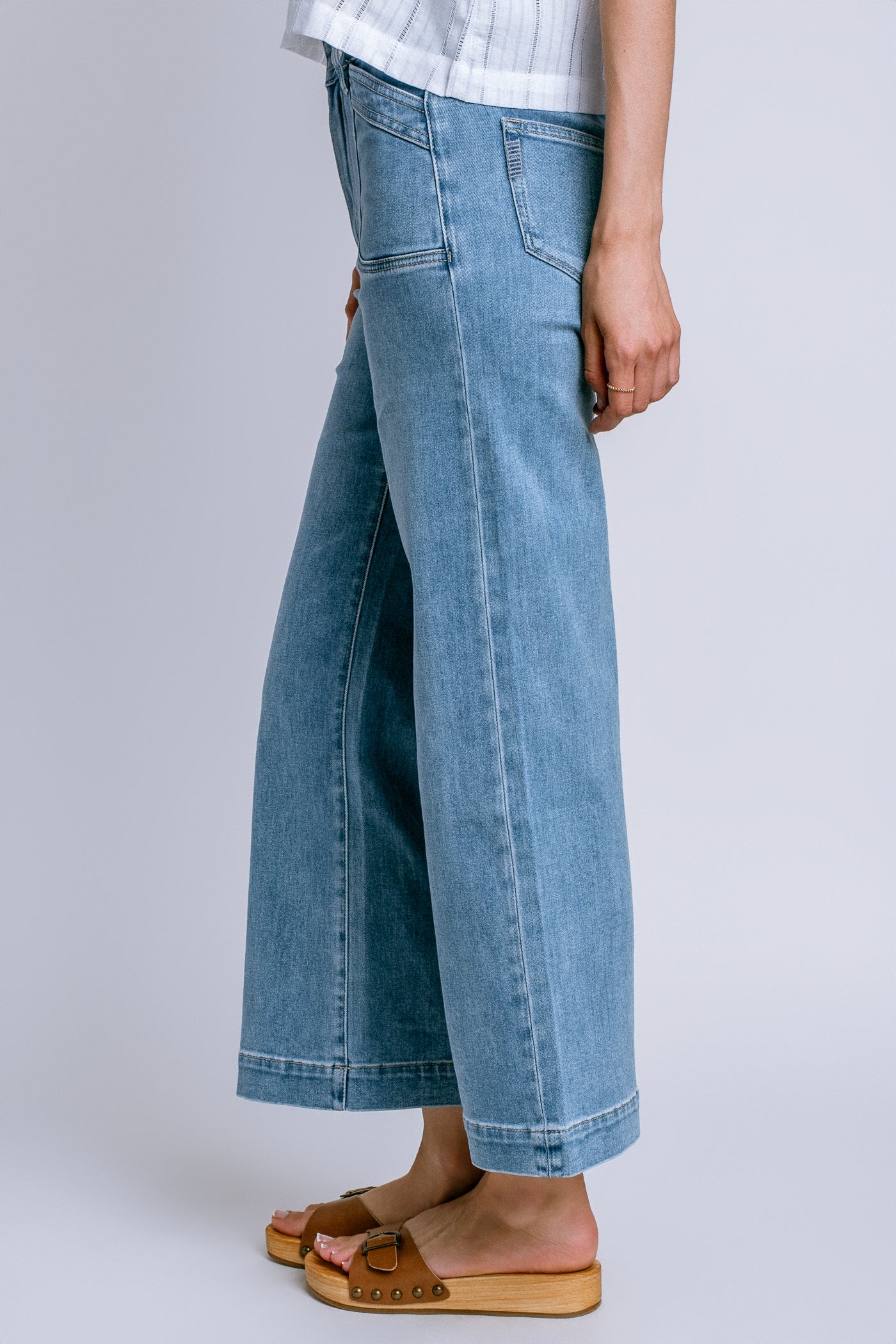 PAIGE Anessa Curved Inset Pockets
