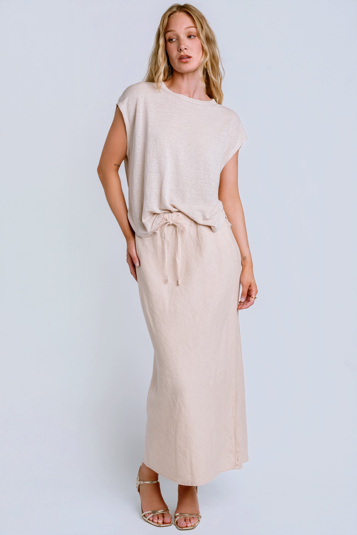 Velvet Beka Linen Bias Skirt