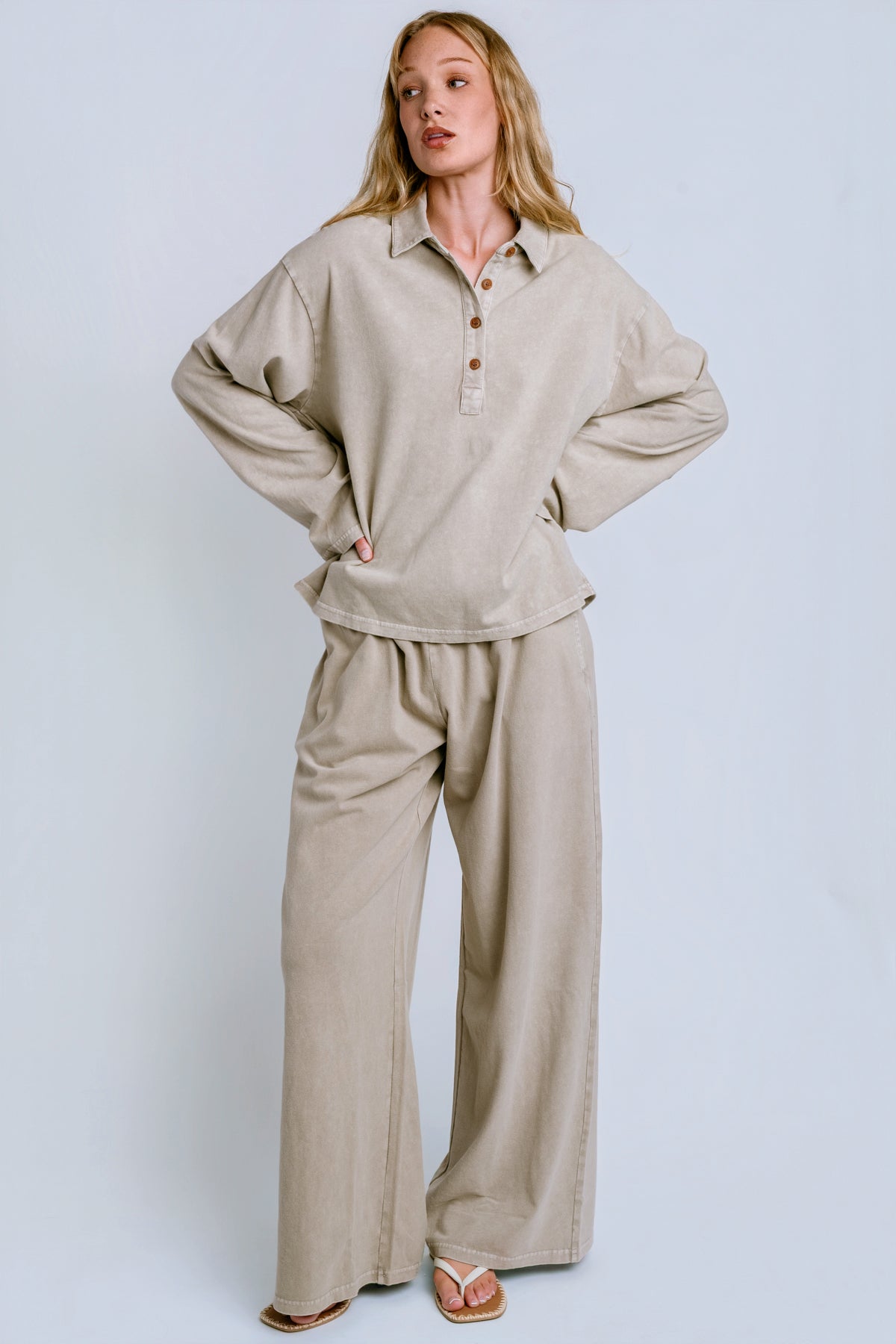 The Upside Soho Rhea Collared Top