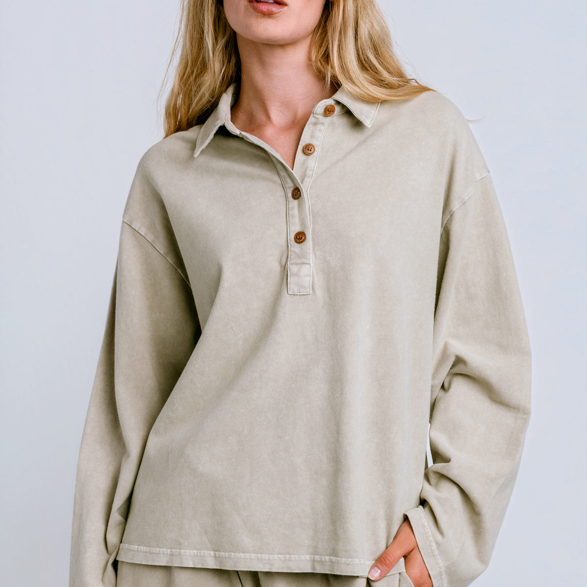 The Upside Soho Rhea Collared Top