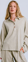 The Upside Soho Rhea Collared Top