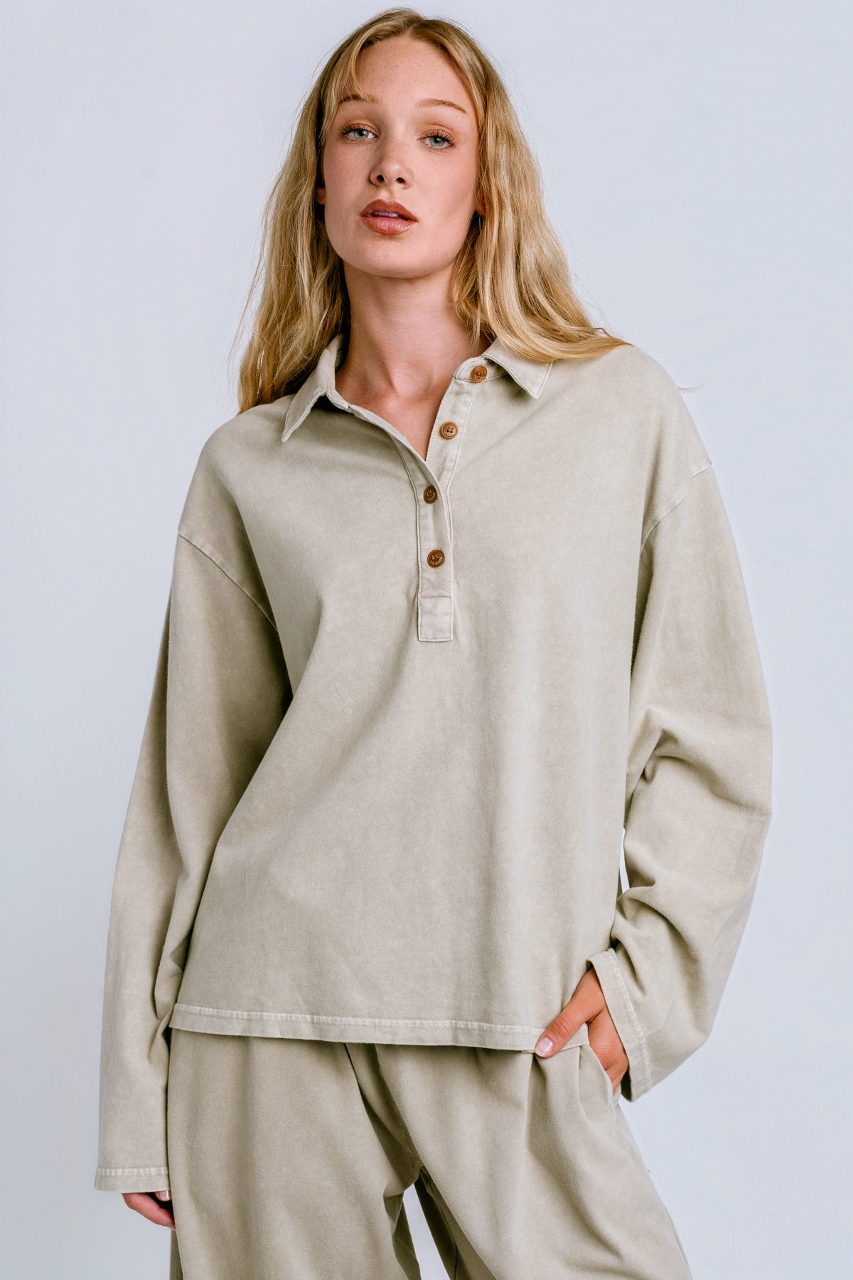 The Upside Soho Rhea Collared Top