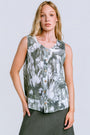 Inizio Linen Button Front Tank