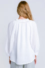 Michael Stars Kali Ruffle Neck Gauze Top