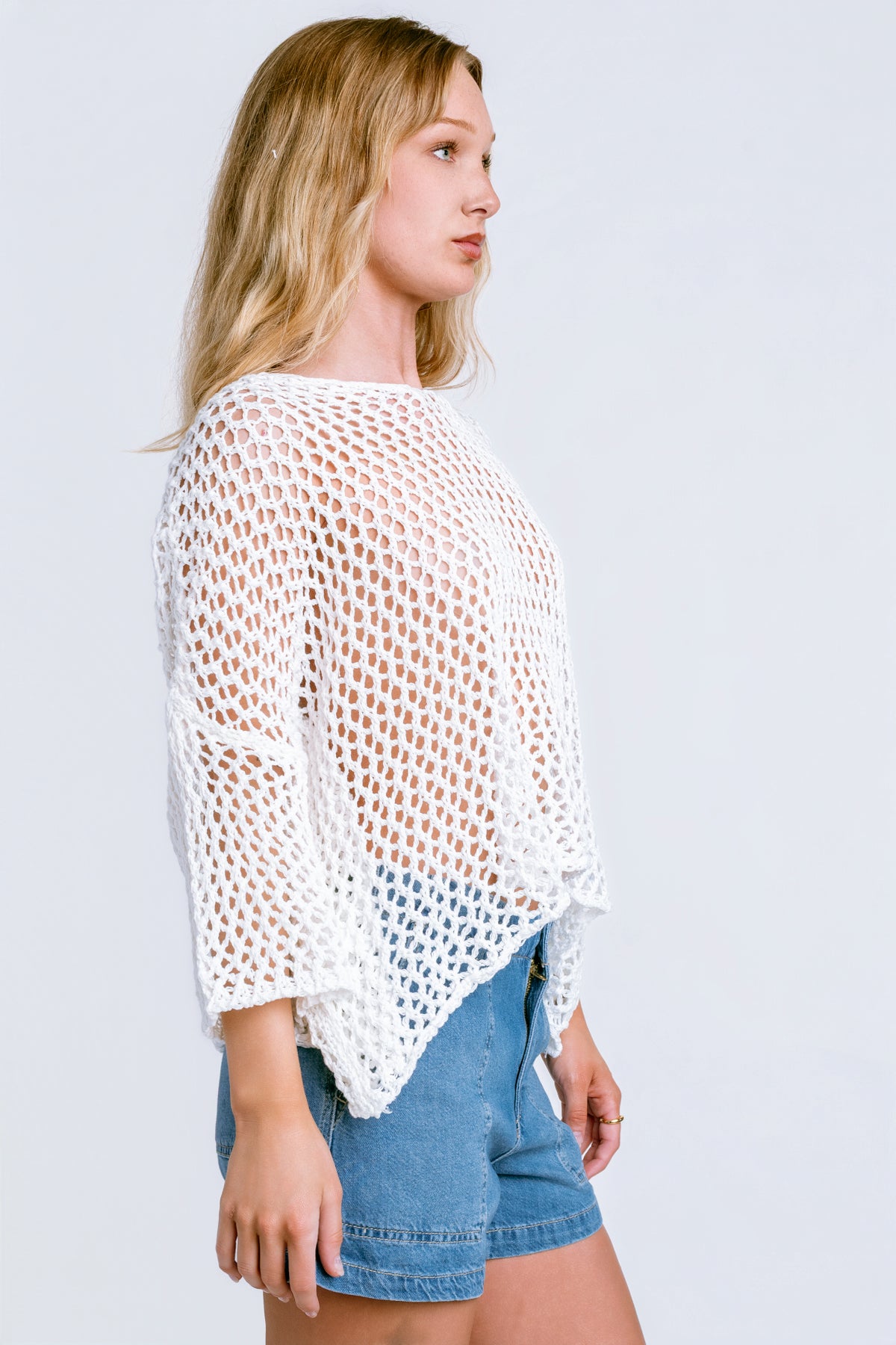 Milio Milano Crochet Wide Neck Tunic