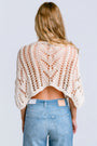 Milio Milano Crochet Front Twist Poncho