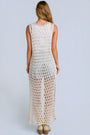 Milio Milano Crochet Sleeveless Button Cardigan
